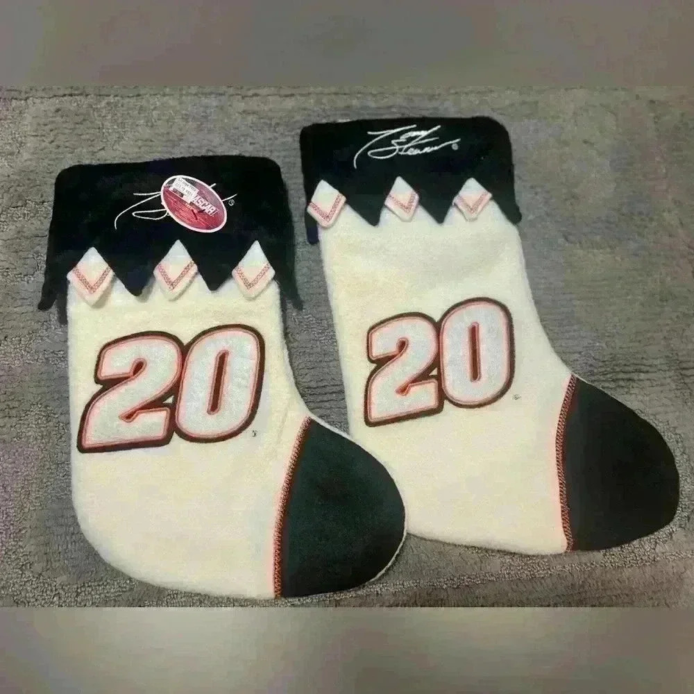 lot of 2 Tony Stewart NASCAR Christmas Stockings #20